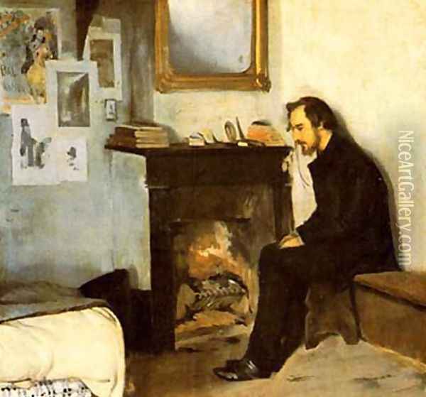 Hombre solo Oil Painting - Ramon Casas Y Carbo