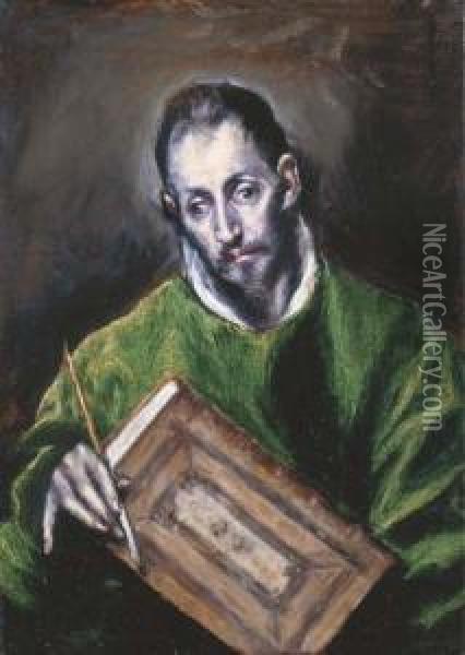 San Lucas Oil Painting - El Greco (Domenikos Theotokopoulos)