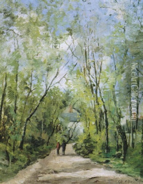 Afternoon Stroll Oil Painting - Paul Emmanuel Peraire