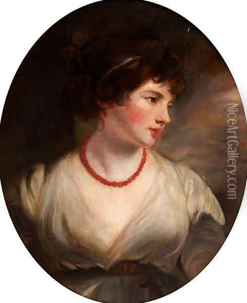 Jane Elizabeth Countess of Oxford Oil Painting - John Hoppner