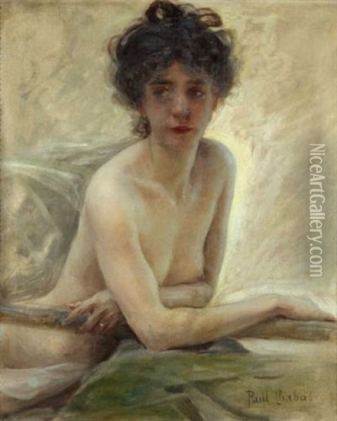 Portrait De Femme Denudee Oil Painting - Paul Emile Chabas
