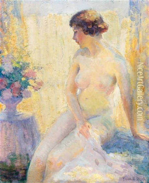 Nude Oil Painting - Frank H. Desch