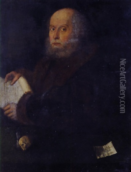 Portrait D'un Vieux Nurembergois (anton Kolb?) Oil Painting - Giovanni Cariani