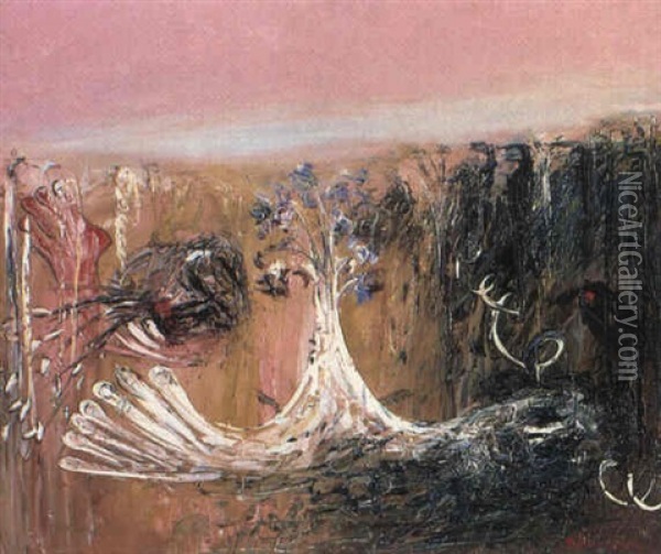Death Of Nebuchadnezzar Oil Painting - Arthur Merric Boyd