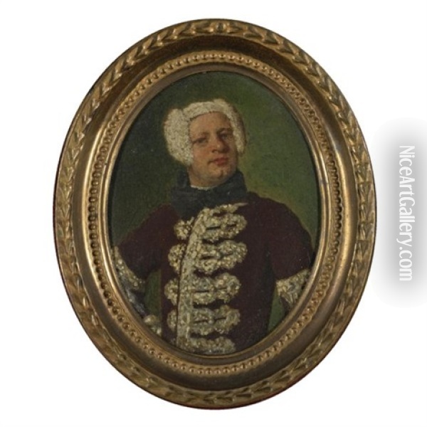 Portrait Of A Gentleman Oil Painting - Vittore Giuseppe Ghislandi (Fra' Galgario)