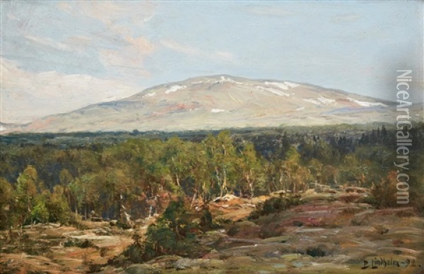 Storfjeldet Oil Painting - Berndt Adolf Lindholm