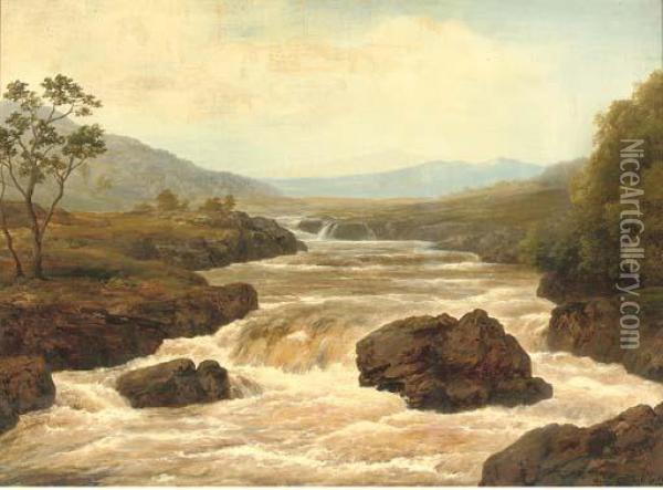 Fall At Glen Moffat Oil Painting - Edmund Gill