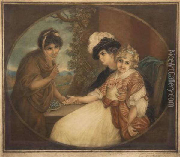 Fortune Teller Oil Painting - Edwards Reynolds