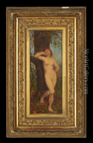 Nude Under A Tree Oil Painting - Francois Nicolas Augustin Feyen-Perrin