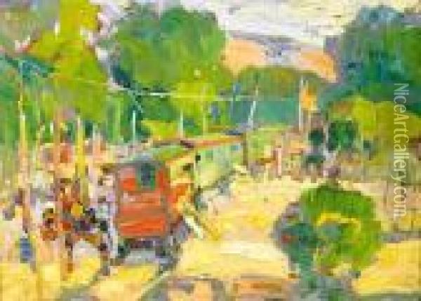 Gypsy Train Oil Painting - Selden Connor Gile