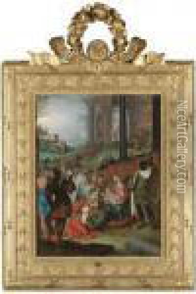 The Adoration Of The Magi Oil Painting - Hans Rottenhammer