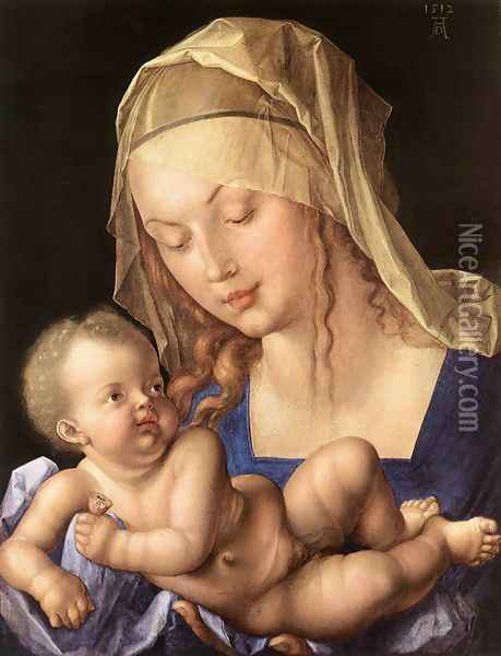Madonna of the Pear 2 Oil Painting - Albrecht Durer