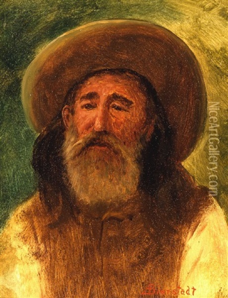 Jim Bridger, The Mountain Man Oil Painting - Albert Bierstadt