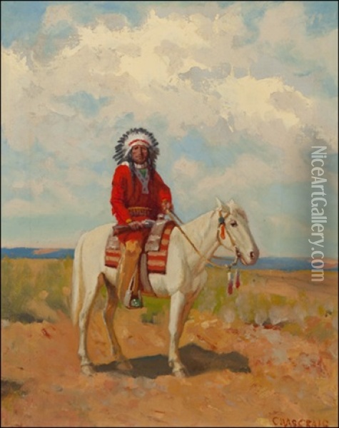 The Chief Oil Painting - Charles Craig
