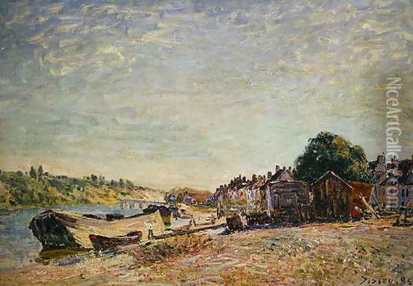 Les bois du Liong a Saint-Mammes, 1885 Oil Painting - Alfred Sisley