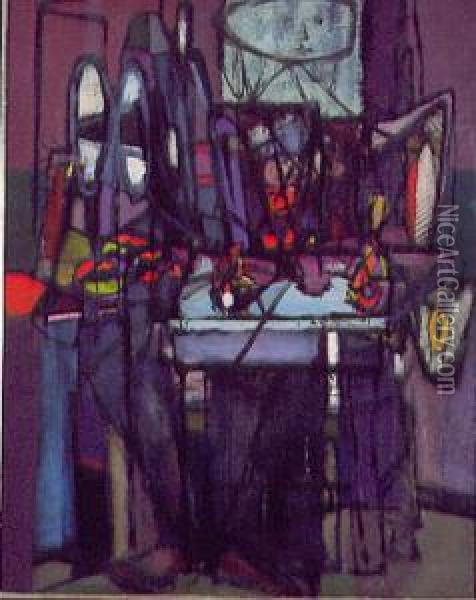 Woman By The Window Oil Painting - Jankel Adler