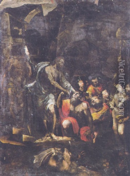 Christ Aux Limbes Oil Painting - Giovanni Battista Beinaschi