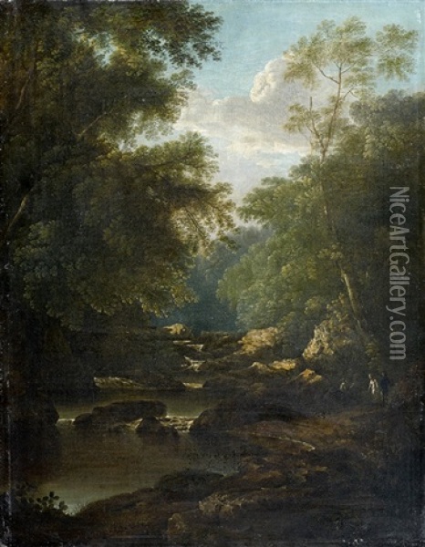 Paysage De Cascade Oil Painting - Patrick Nasmyth
