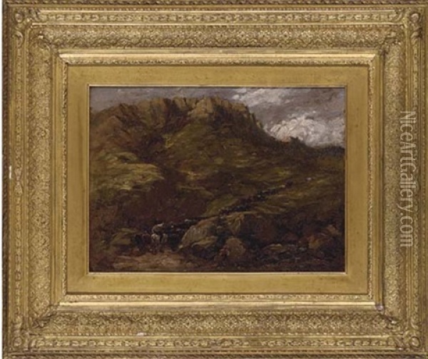 Changing Pastures Oil Painting - David Cox the Elder