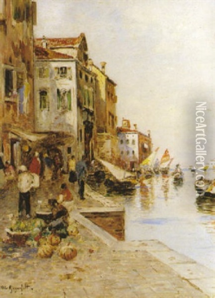 Kaj, Venedig Oil Painting - Wilhelm von Gegerfelt