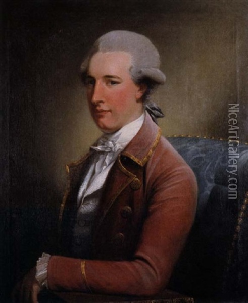 Portrait Des Thomas Mills Suffolk Oil Painting - John Downman