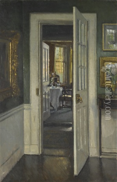 Interior Looking Through To Morning Room Oil Painting - Patrick William Adam