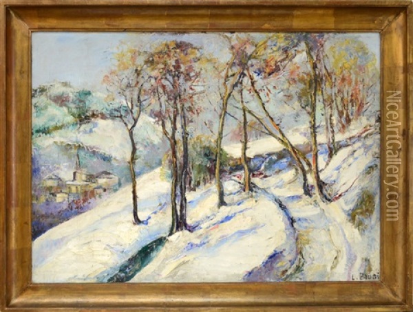 Winter Landscape Oil Painting - Lev Bruni