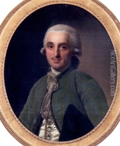 Louis Suzanne Clere Carteron De Barmont 1741-1822 Oil Painting - Alexander Roslin