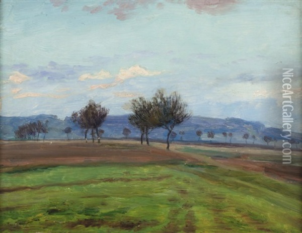 Spring Landscape Oil Painting - Frantisek Kavan