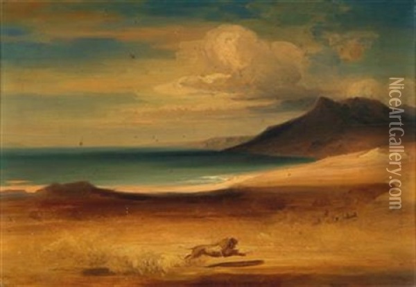 The Dead Sea Oil Painting - August Loeffler