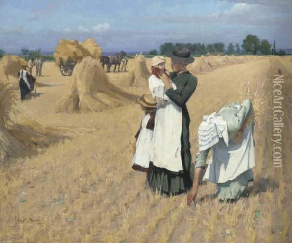 The Gleaners Oil Painting - Alexander Mann