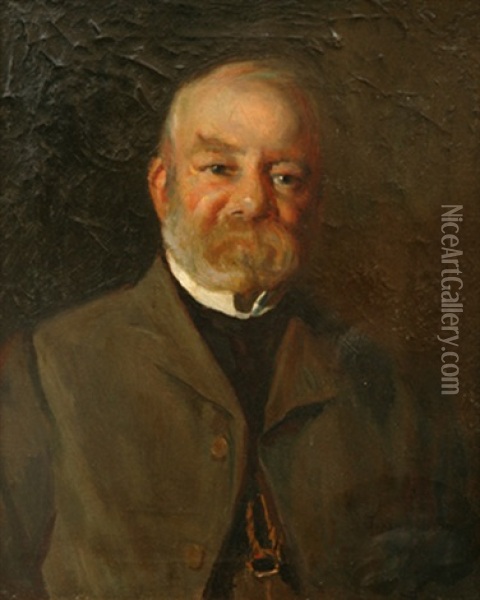 Portrait Of The Honourable Henry Gullett Mla? Oil Painting - Julian Rossi Ashton