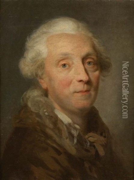 Portrait D'homme Oil Painting - Johann Ernst Heinsius