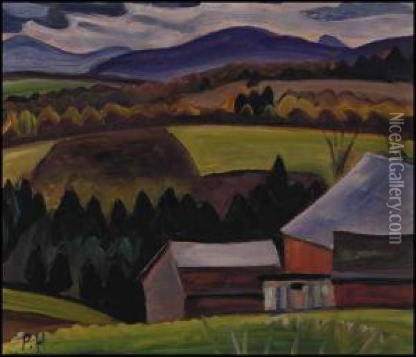 Near Cowansville, Quebec Oil Painting - Prudence Heward