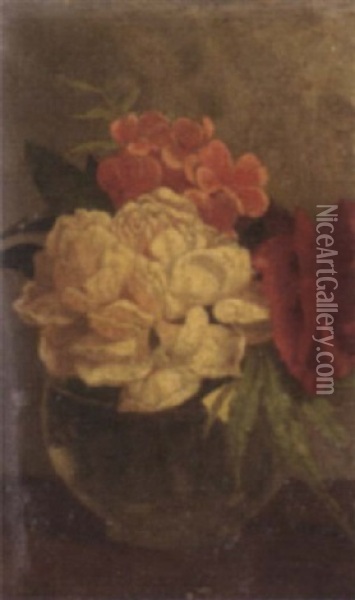 Summer Blooms Oil Painting - Leon Richet