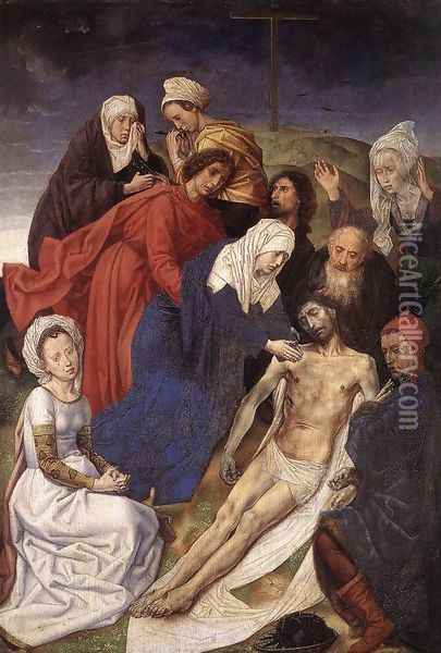 The Lamentation of Christ 1467-68 Oil Painting - Hugo Van Der Goes