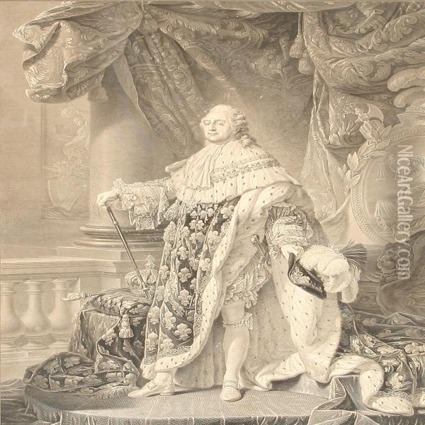 Portrait Of Louis Xvi Of France Oil Painting - Charles Clement Bervic