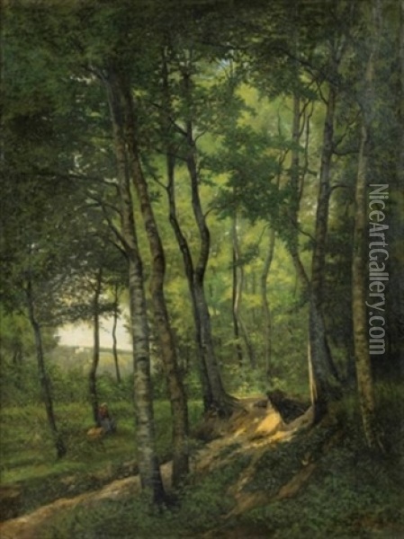 La Foret De Marly-le-roy Oil Painting - Georges Rodrigues