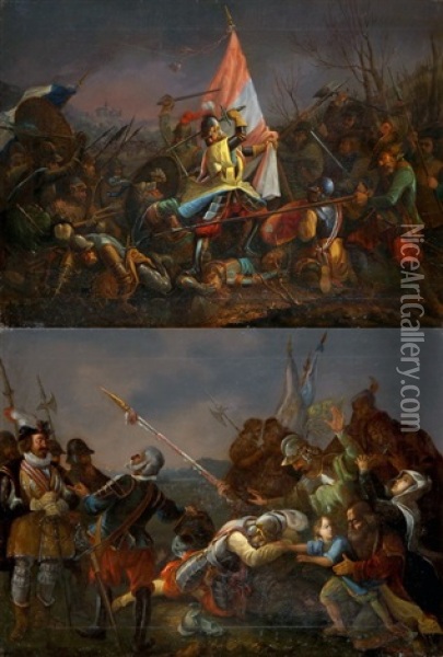 Gegenstucke: Szenen Aus Dem Dreissigjahrigen Krieg Oil Painting - Ludwig Kuehlenthal