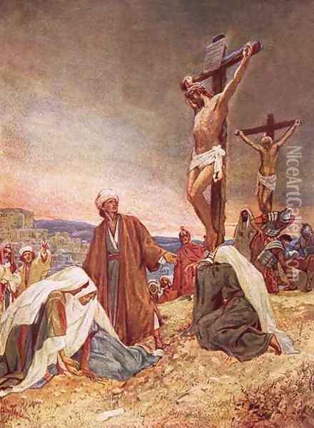 Crucifixion Oil Painting - William Brassey Hole