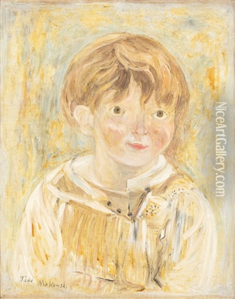 Portret Chlopca Oil Painting - Tadeusz (Tade) Makowski