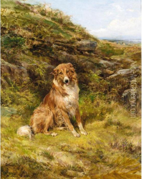 Waiting For The Master Oil Painting - Heywood Hardy