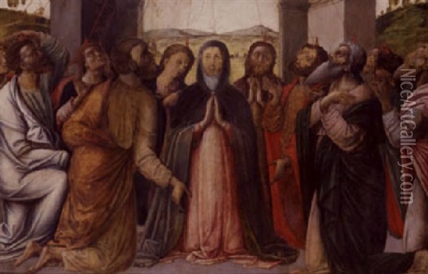 Pentecost Oil Painting - Lazzaro di Jacopo Bastiani