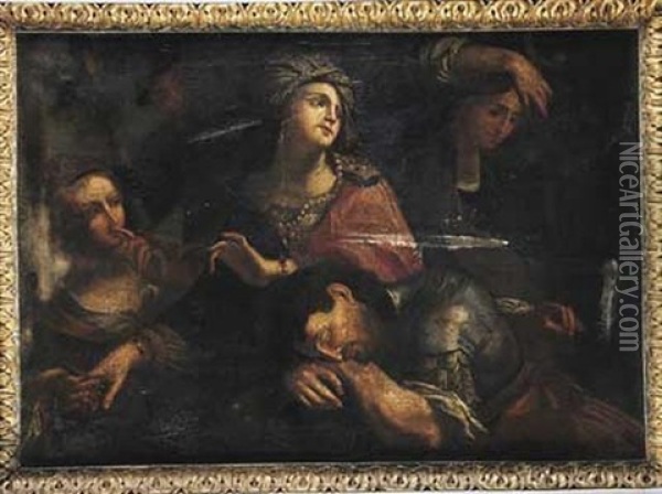 Samson Et Dalila Oil Painting - Lorenzo Pasinelli