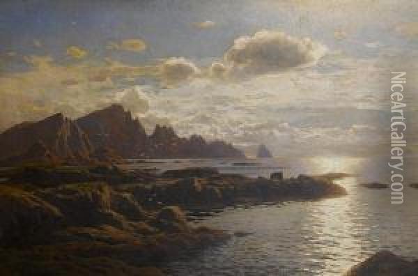 Crimean Coast Oil Painting - Themistocles Von Eckenbrecher