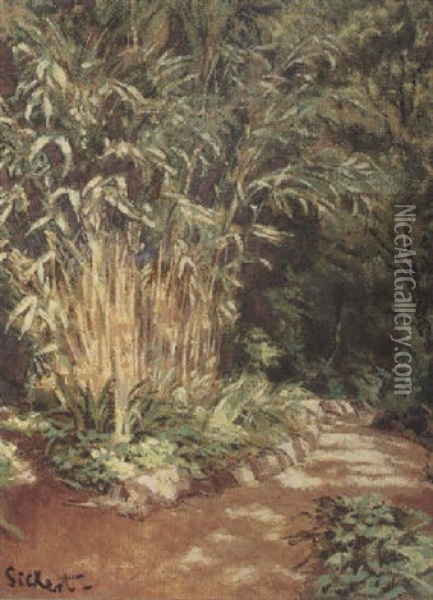 Bamboo In The Shadows Oil Painting - Walter Sickert