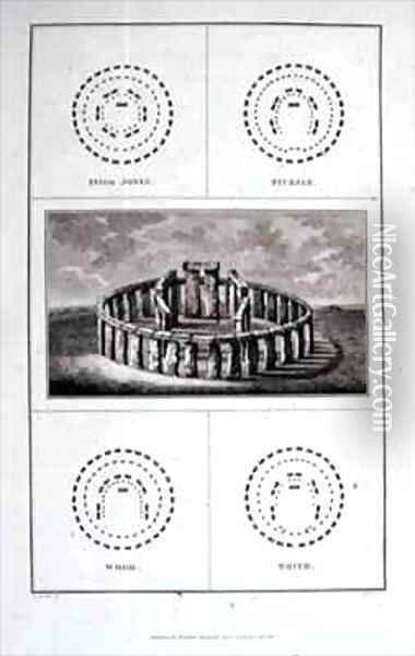 View of Stonehenge Oil Painting - Philip Crocker