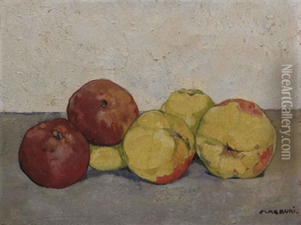 Apfel Oil Painting - Max-Alfred Buri