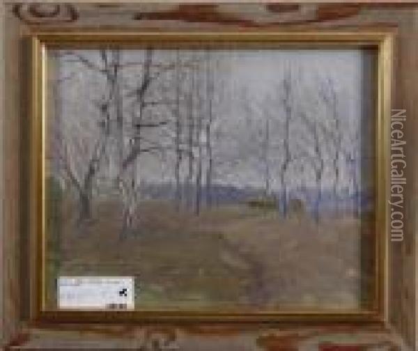 Landskap. Oil Painting - Wilhelm Behm