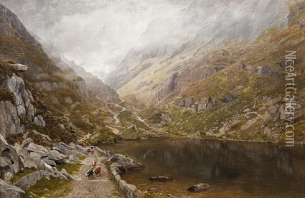 The Gap Of Dunloe, Killarney Oil Painting - Bartholomew Colles Watkins